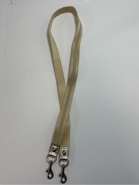 Coach vintage Beige Canvas Strap with Silver Hardware